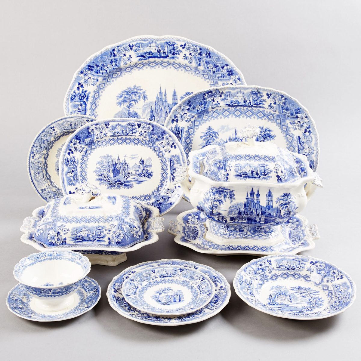 Gustavsberg pottery series "Ecclesial" from the 1840s