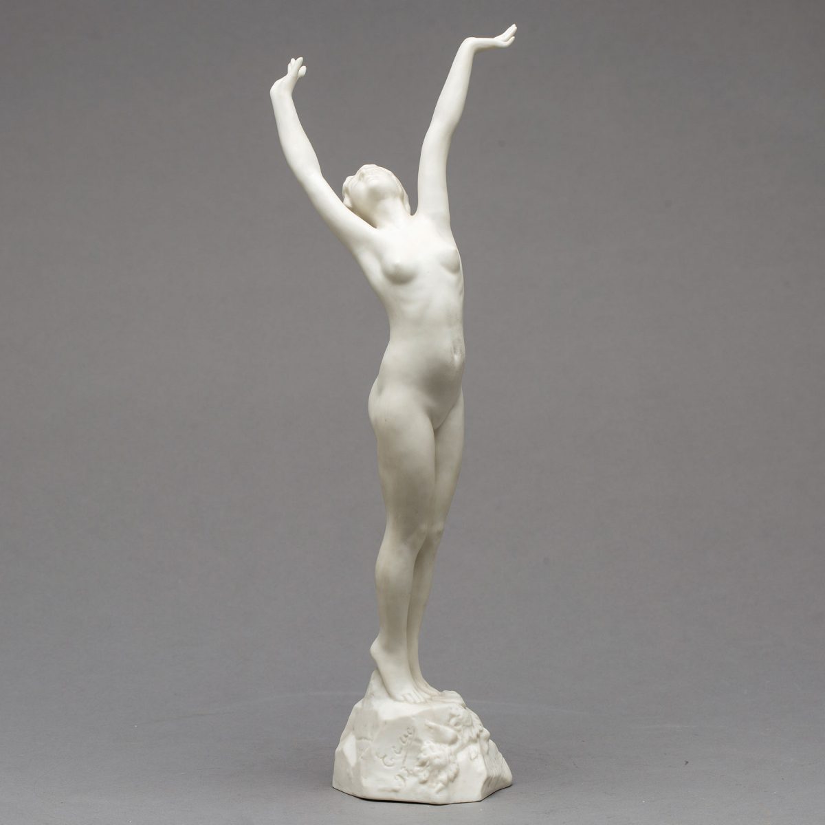 Parian sculpture "Solrosen" (Sunflower). 1918-1925. Height 50 cm / 19.7 inches.