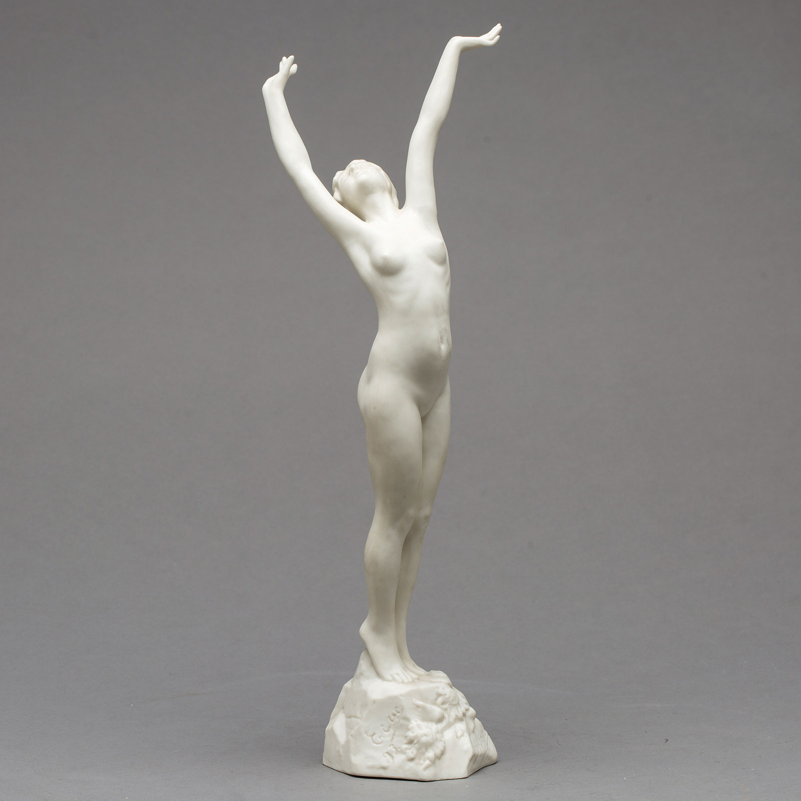 Parian sculpture "Solrosen" (Sunflower). 1918-1925. Height 50 cm / 19.7 inches.