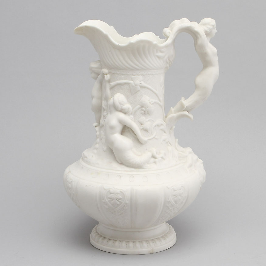 Gustavsberg Parian pitcher from the 1860s